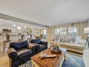 Living Room with Back Patio Access at 1674 Bluff Villa