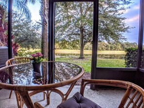 Patio with the view.