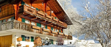 Chalet im Winter