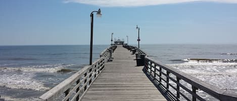 Like to fish? No driving needed! Walk across the street to the Cherry Grove Pier