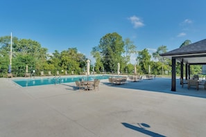 New association pool with restrooms and changing rooms
