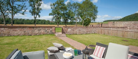 Dryburgh Steading Two - view from garden