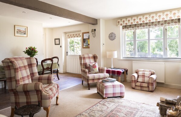 Anvil Cottage - the front door leads into the living and dining area