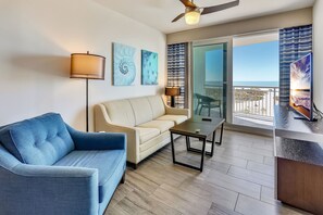 Living Room with Balcony Access