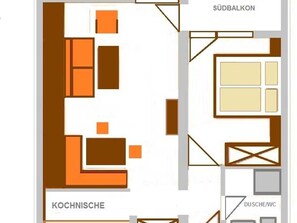 Appartements Vilsalp TAN 2 süd PLUS Grundriss