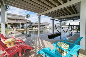 Lots of room the relax by the water. Can you feel the breeze already?