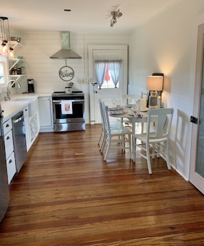 Beautiful antique hardwood floors are throughout the house.  