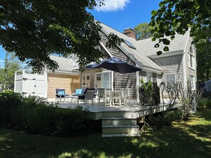 New large deck and outdoor shower