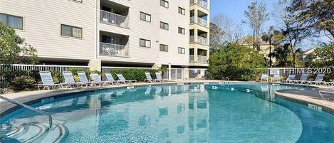 Pool outside of Building 4