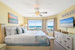 Master Bedroom - Imagine waking up to the enticing sights and sounds that the tranquil Emerald Coast has to offer with direct access to the balcony.