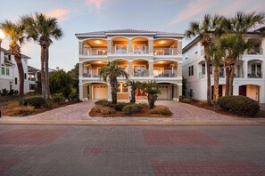 front of house at twilight