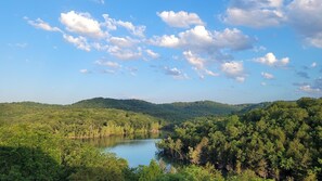 View from private back deck! 