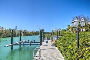 Plenty of dockage for multiple boats and floating dock for jet skis and kayaks.