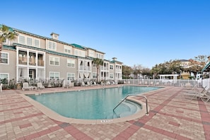 Outdoor community pool.