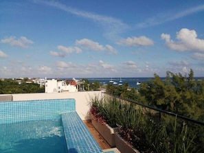 View of Puerto Morelos from rooftop