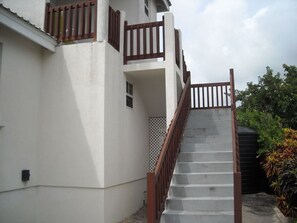 Stairs to apartment #2 upstairs. One bedroom apartment