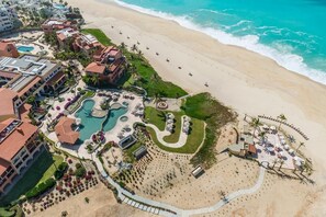 Overhead view of Casa Del Mar. 