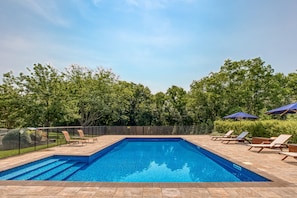 Heated salt water pool