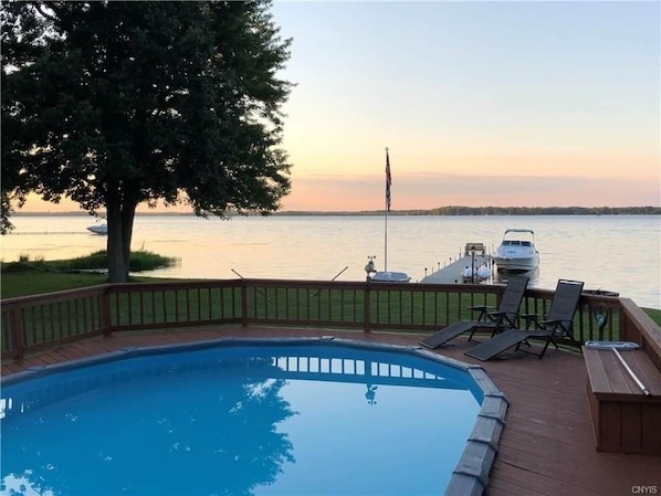 Enjoy relaxing in the pool with friends and family surrounded by gorgeous views