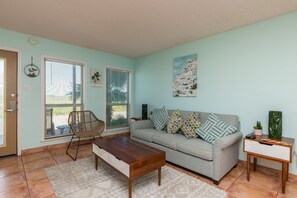 Chic and cozy gathering space right across the beach dunes