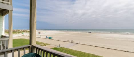 Hear the waves crashing from the living area balcony