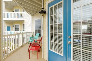Charming patio, perfect for relaxing and people watching