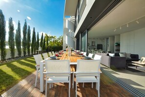 Outside dining area