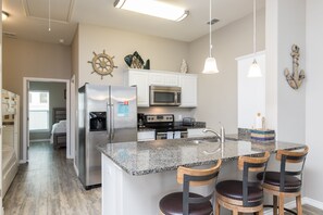 This kitchen is designed for delightful meal preparation during your getaway
