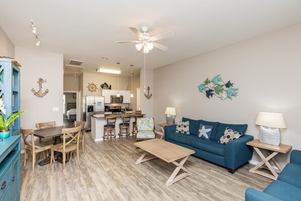 Spacious and cozy living room perfect for relaxation