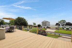 Stunning views of the Bay and Sunsets from the 2nd floor wrap-around porch.