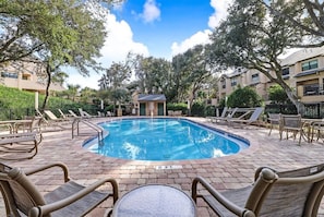 Plenty of Seating for Pool and Restroom Available (not heated)