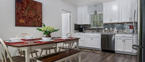 Kitchen and dining room