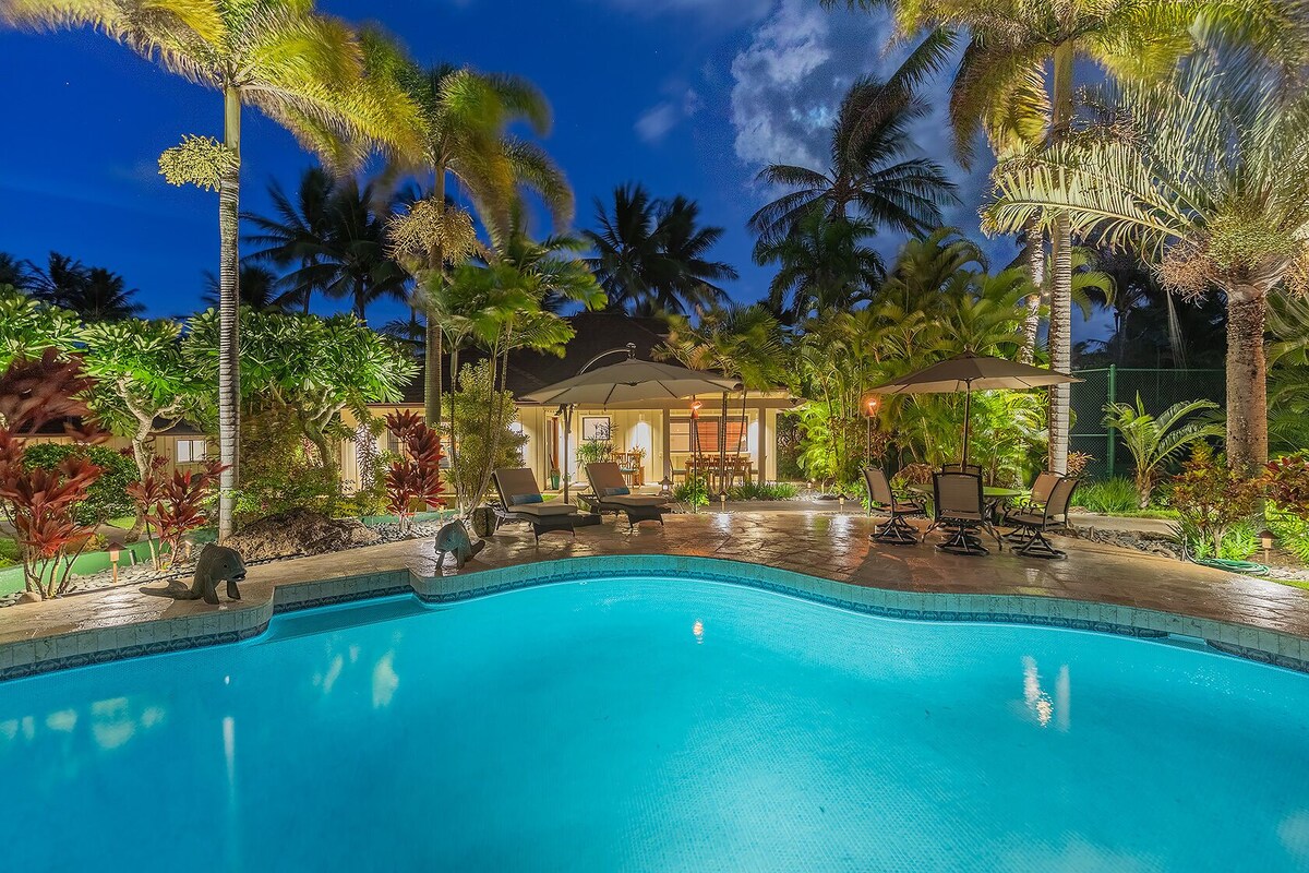 Kailua Shores Estate: Expansive Estate w/Pool, Spa, AC & Breathtaking Views