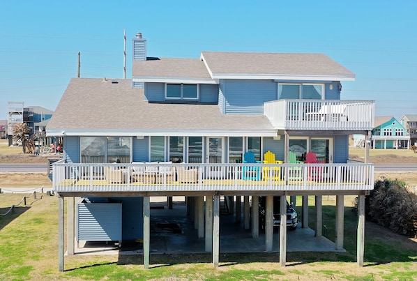 Front row home with natural dunes as your ocean-side yard