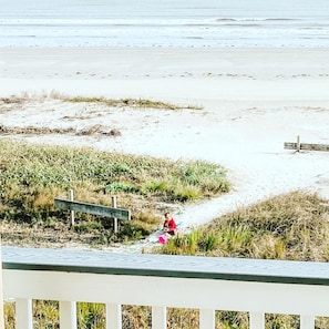 The best view in this quiet section of Galveston Island - 1st row Terramar Beach