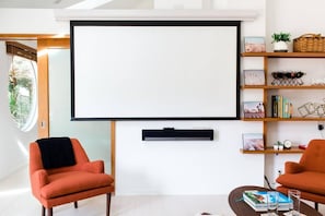 Enjoy the home with or without the projector screen. :)