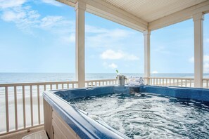 Straight from the ocean to the hot tub.