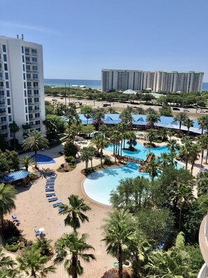 View from our 9th floor balcony.
