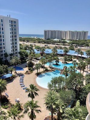 View from our 9th floor balcony.