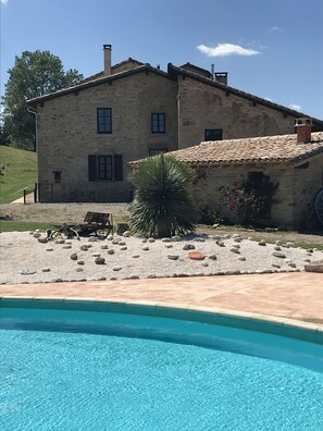 The pool and view of The Liberty gite