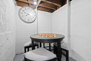 This is our checkerboard table! It's also FREE to play! 