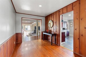 Open Plan-Hallway to Kitchen and Family Room