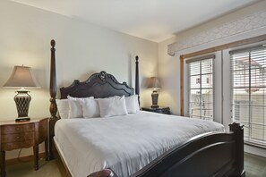 Master bedroom with walk out balcony