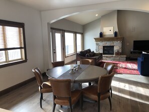 Dining room flows to main living area. Spacious and connected.