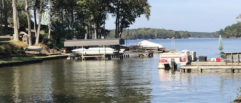 View from private wharf dock