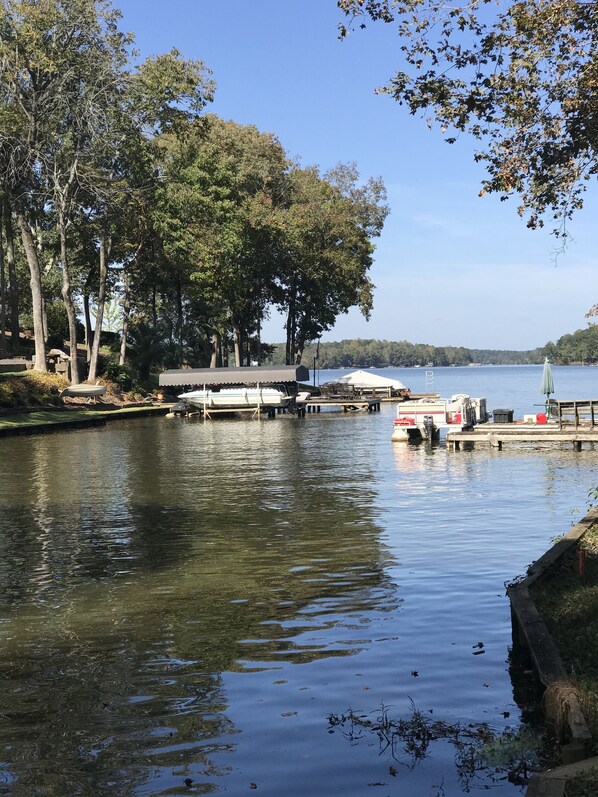 View from private wharf dock