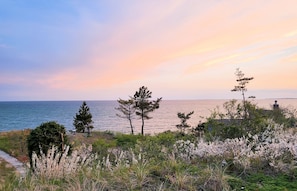 Watch the sun set over Cape Cod Bay from the property