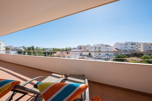 Sun loungers on the balcony