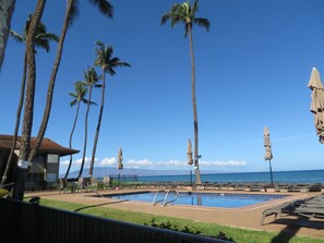 Hale Kai # 119 - Our oceanfront pool. Steps from unit!