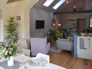 Dining area | Stabl, Bethania, near Aberaeron